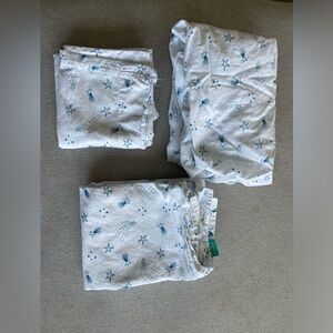 Pillowfort moon and stars nursery crib bedding set